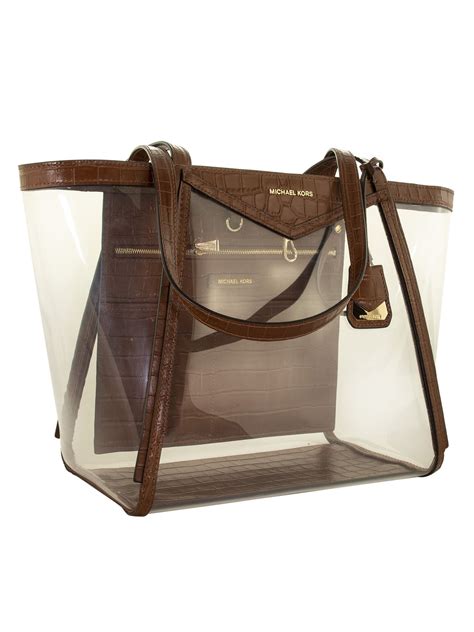 whitney large leather tote bag